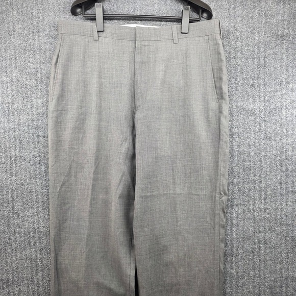 L.L. Bean Other - LL Bean Mens Classic Fit Gray 100% Wool Dress Pants 36W OFJG2
